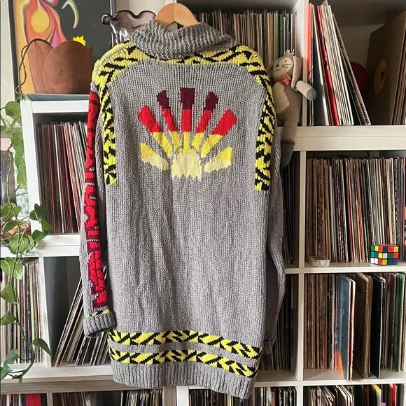 Stella McCartney Gray Sunset Zip Infatuation cardigan Sweater size M - Picture 2 of 9